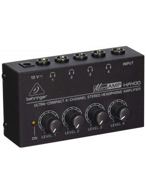 HA400  MICROAMP AMPLIFICADOR DE AUDIFONOS DE 4-CANALES   BEHRINGER
