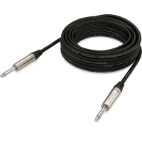 GIC-1000  CABLE PARA INSTRUMENTO  PLUG 1/4” TS - PLUG 1/4” TS   32.8 FT. / 10 M.   BEHRINGER