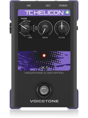 VOICETONE X1  DRAMATIC MEGAPHONE & DISTROTION  PEDAL [EFECTO] PARA VOCES   TC HELICON